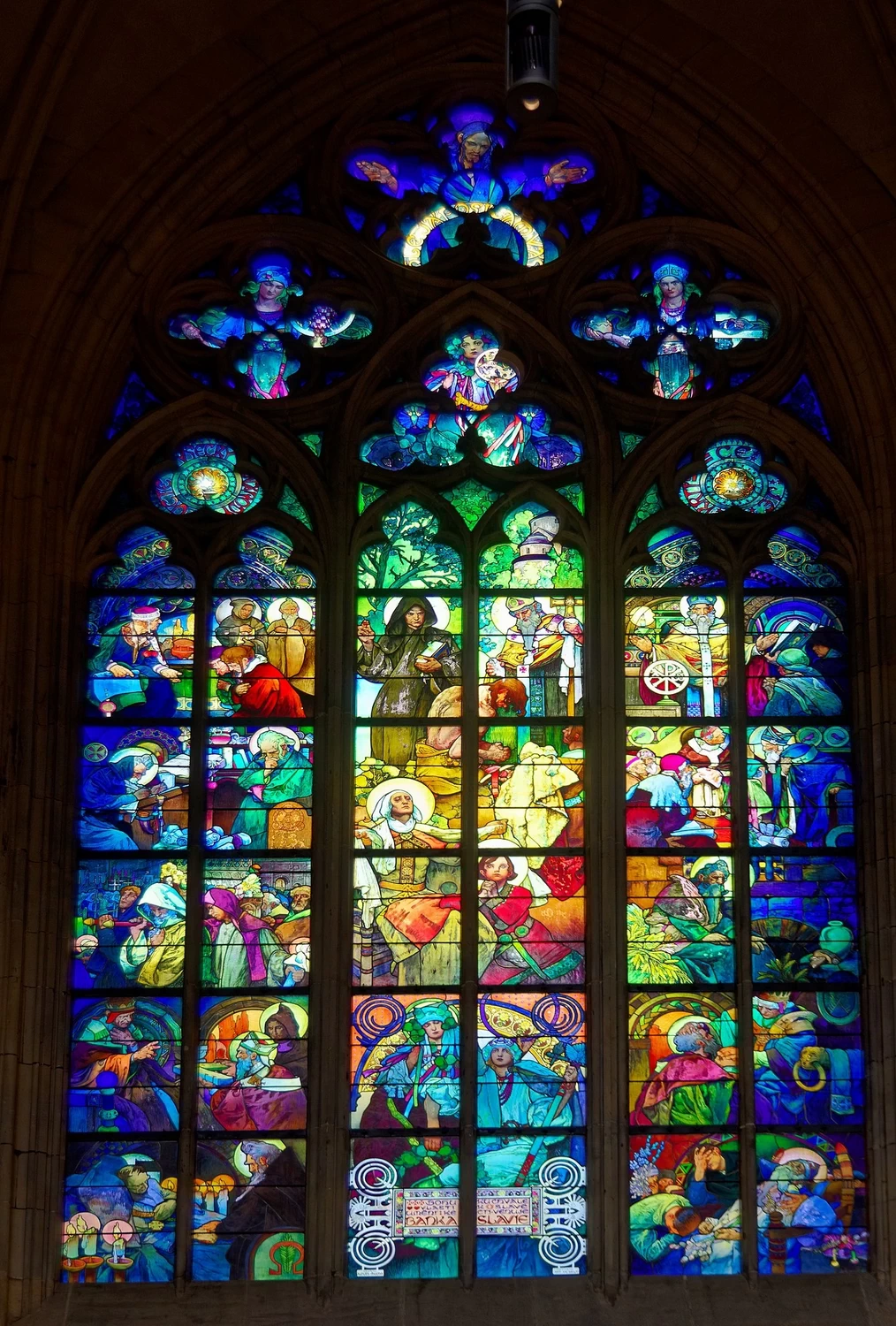 Alfons Mucha - 172, Vetrata di Alfons Mucha nella Cattedrale di San Vito, Praga